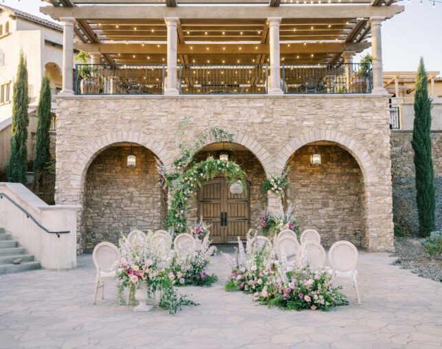 an outdoor wedding