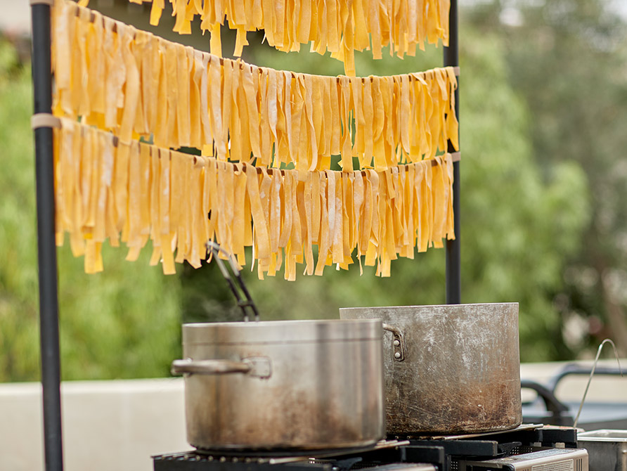 pasta drying