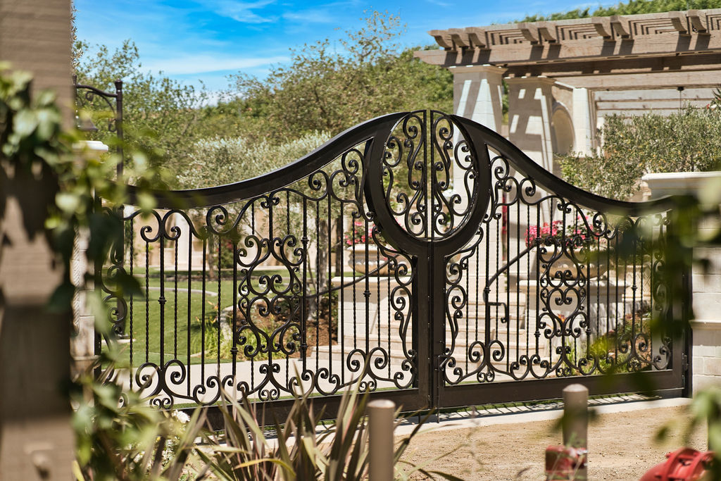 an elaborate metal gate